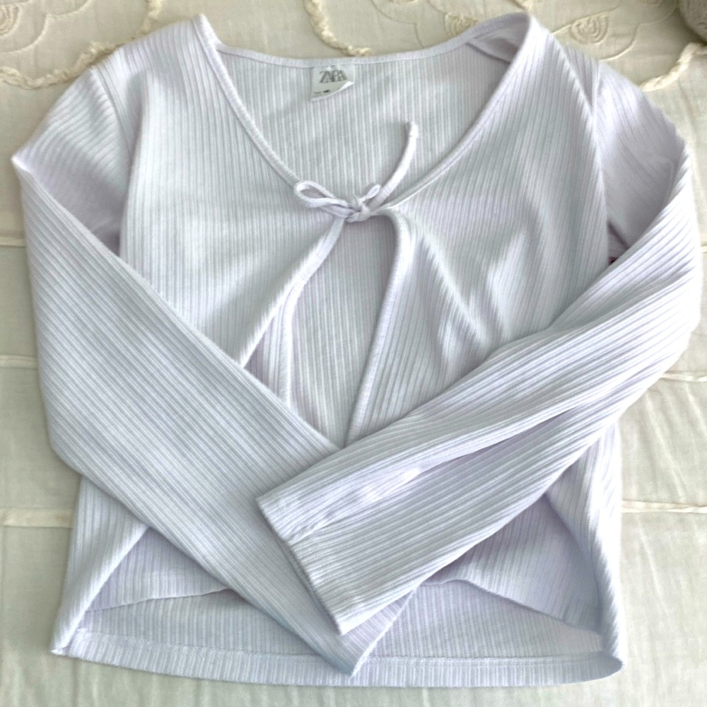Zara White Cardigan | Size Y10 or XXS/00